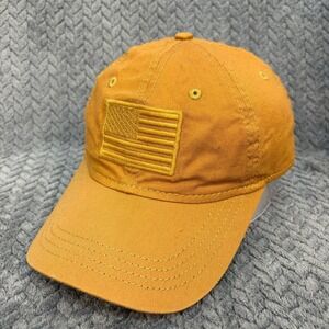 Academy Sports Outdoors Mustard Yellow American Flag Embroidered Baseball Hat